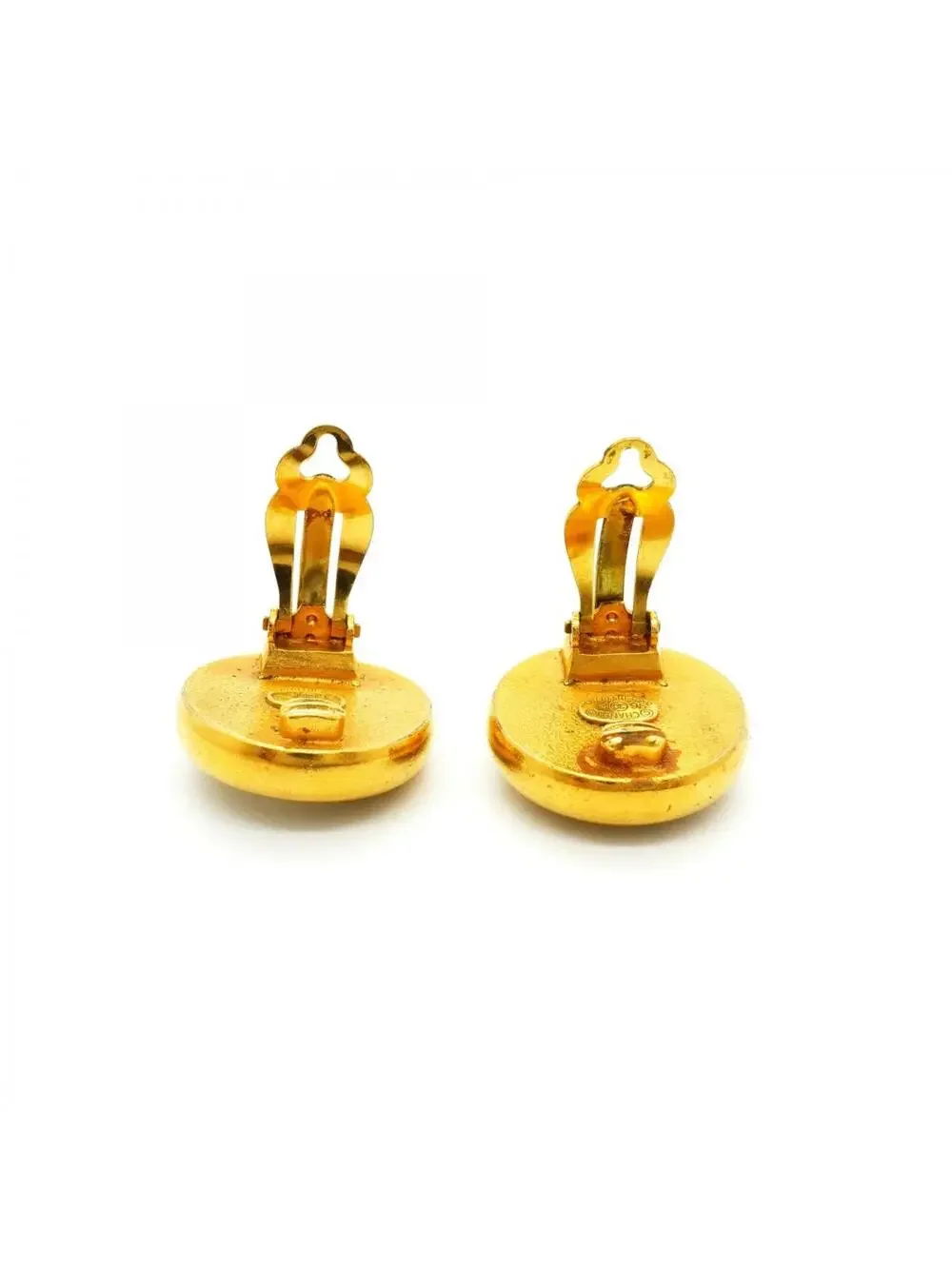 Chanel Earrings Pearl Gold-Tone Metal #299406C68B